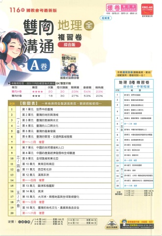115金安雙向溝通A卷 地理樣卷
