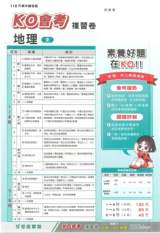 115奇鼎KO會考 地理樣卷
