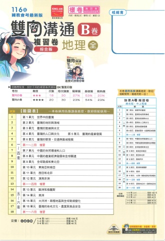 115金安雙向溝通B卷 地理樣卷