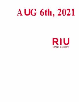 RIU AUG 6 2021