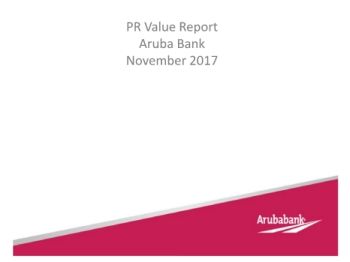 PR VALUE - ARUBA BANK - NOVEMBER 