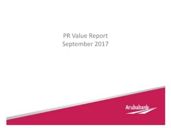 PR VALUE - ARUBA BANK - SEPTEMBER 