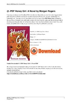 @~PDF Honey Girl: A Novel by Morgan Rogers