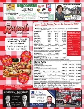 Rafael's Pizzeria Menu