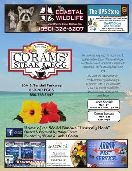 Coram's Steak & Egg Menu