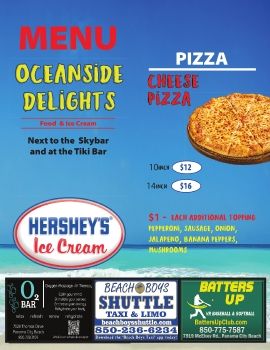 Oceanside Delights Menu