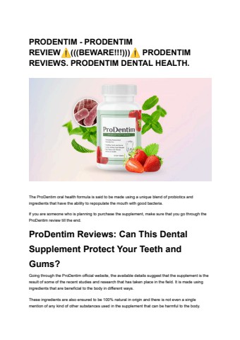 PRODENTIM - PRODENTIM REVIEW⚠️(((BEWARE!!!)))⚠️ PRODENTIM REVIEWS. PRODENTIM DENTAL HEALTH.