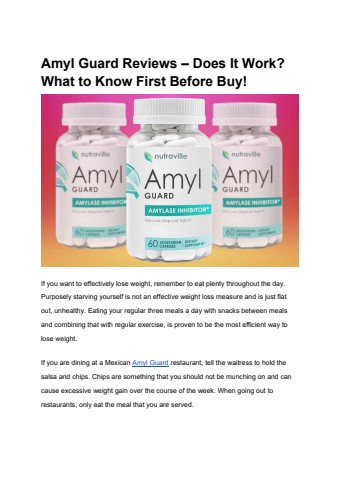 Amyl Guard Reviews – Does It Work What to Know First Before Buy!