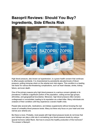 Bazopril Reviews_ Should You Buy_ Ingredients, Side Effects Risk