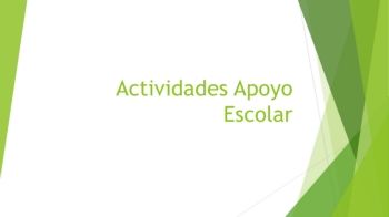 Actividades Apoyo Escolar