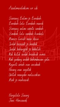 Undangan Nobar Keluarga Minang - Setu Gugur Village