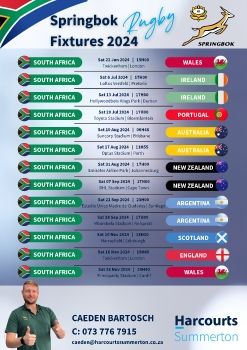 Springbok Rugby Fixtures