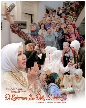 Bukber & Taraweh bersama di kediaman Ibu Dotty S Hidayat jl daksa