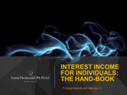 Interest Income - Individuals Handbook