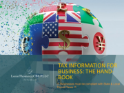 Tax Information for Business - Handbook