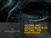 Income and Adjustments to Income - The Handbook