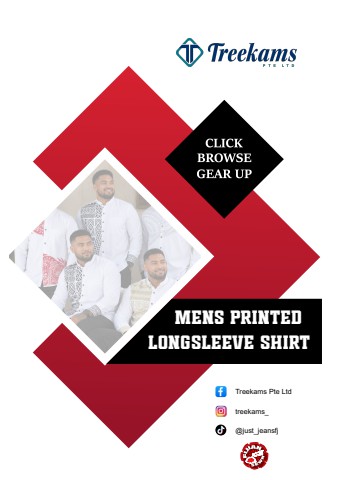 MENS PRINTED LONG SLEEVE SHIRT
