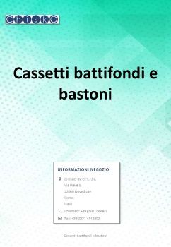 Cassetti battifondi e bastoni