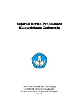 BUKU SEJARAH BERITA PROKLAMASI
