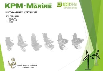 KPM seat Sustainability Certificate