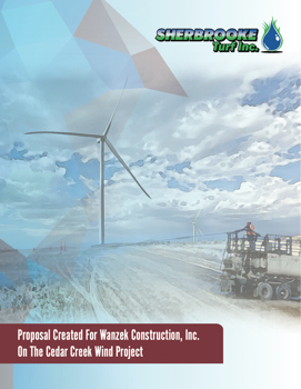Wanzek Construction, Inc. Proposal — Cedar Creek Wind Project