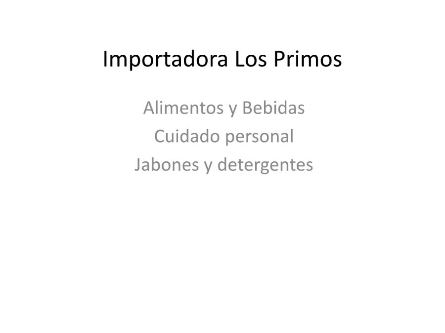 Importadora Los Primos