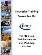 The PIC Group  - Complete Guide to Seminars and Workshop Outlines