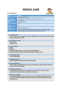 MODUL AJAR OBSERVASI BAHASA INDONESIA KELAS X_Neat