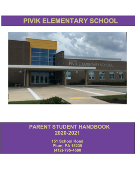 Pivik Elementary - Parent Student Handbook 