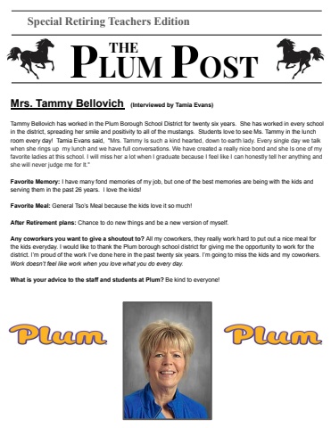 The Plum Post - Retiree Special Edition