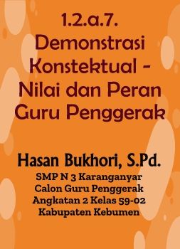 1.2.a.7. Demonstrasi Konstektual - Nilai dan Peran Guru Penggerak