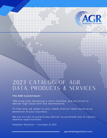 2023 Catalog of AGR Data, Products & Services