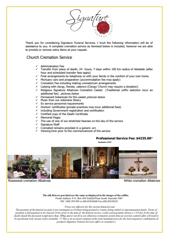 CHURCH Cremation Service 4235 22-23