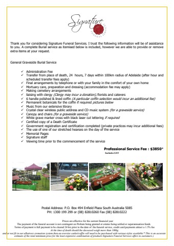 General Graveside Burial 3850 21-22