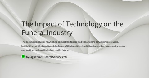 The Impact of Technology on the Funeral Industry