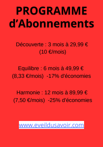 PROGRAMME ABONNEMENTS