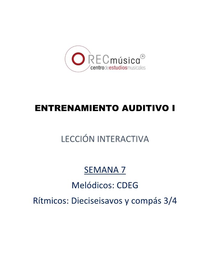 REC SEM7 - CDEG, 16avos y 3/4