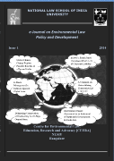 National Law School of India University                                                                                                          e-Journal on Environmental Law, Policy & Development