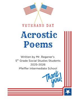 Veterans Day Poems 2025-26