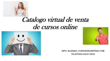 Catalogo virtual de venta  de cursos online