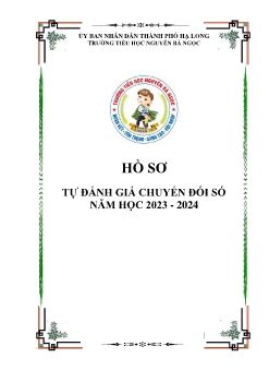 HỒ SƠ TỰ ĐÁNH GIÁ CHUYỂN ĐỔI SỐ 2023.2024