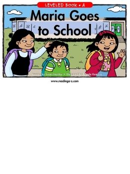 Maria goes to school