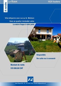 Vuadens_Le Rialet_Villa mitoyenne