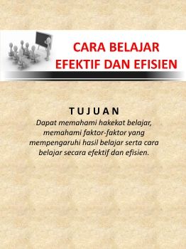 Belajar Efektif dan Efisien