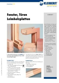 Fenster, Türen, Leimholzplatten