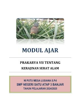 MODUL AJAR KERAJINAN SERAT ALAM GANJIL_1 PERTEMUAN_Neat