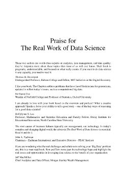 The Real Work Of Data Science Turning Data Into Information, Better Decisions, And Stronger Organizations by Ron S. Kenett, Thomas C. Redman (z-lib.org)_Neat