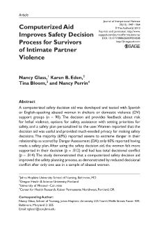 Computerized Aid Improves Safety Decision Process for Survivors of Intimate Partner Violence