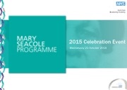 Mary Seacole Celebration Event October 2015