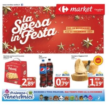 Volantino Carrefour Market Sicilia Dicembre 2019